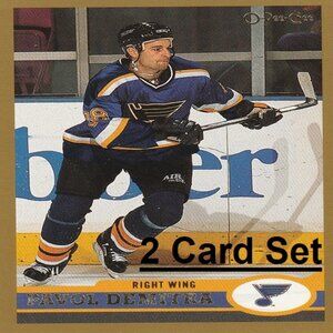 Pavol Demitra St. Louis Blues NHL Hockey Card Collection - 2 Card Set